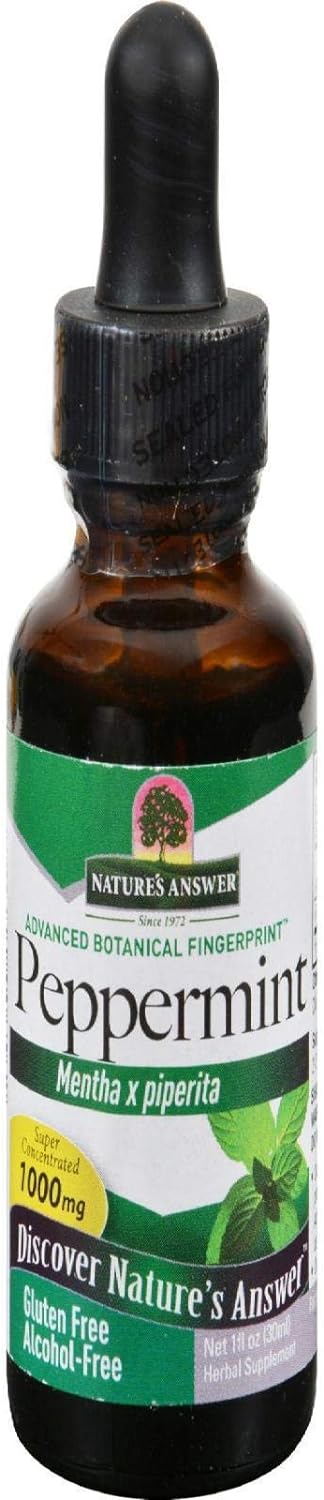 Nature's Answer Peppermint Leaf Mentha x Piperita Gluten Alcohol Free Herbal Supplement Supports Healthy Digestive Function* – 1  