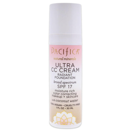Pacifica Ultra CC Cream Radiant Foundation SPF 17 - Natural-Medium Women 1 oz