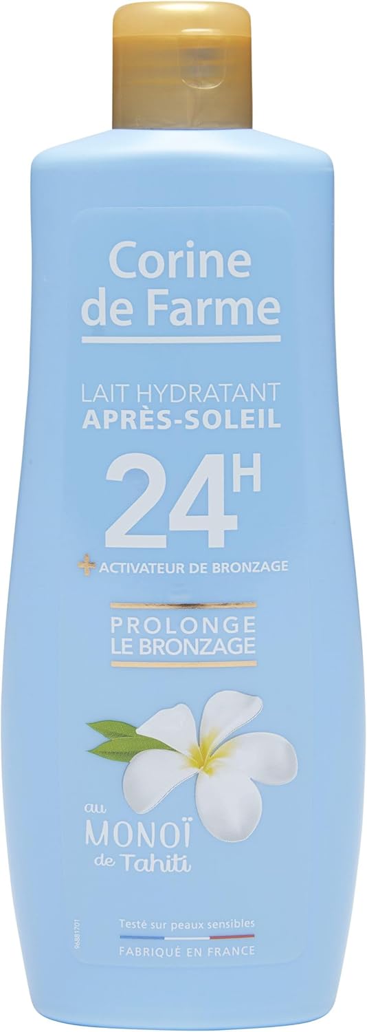 Corine De Farme Aftersun Prolongant Milk, Body & Face Moisturising Tanning Extender, Self-Tanning Free, Clean Beauty Formula, Tested On Sensitive Skin, Islands Fragrance, 150 Ml