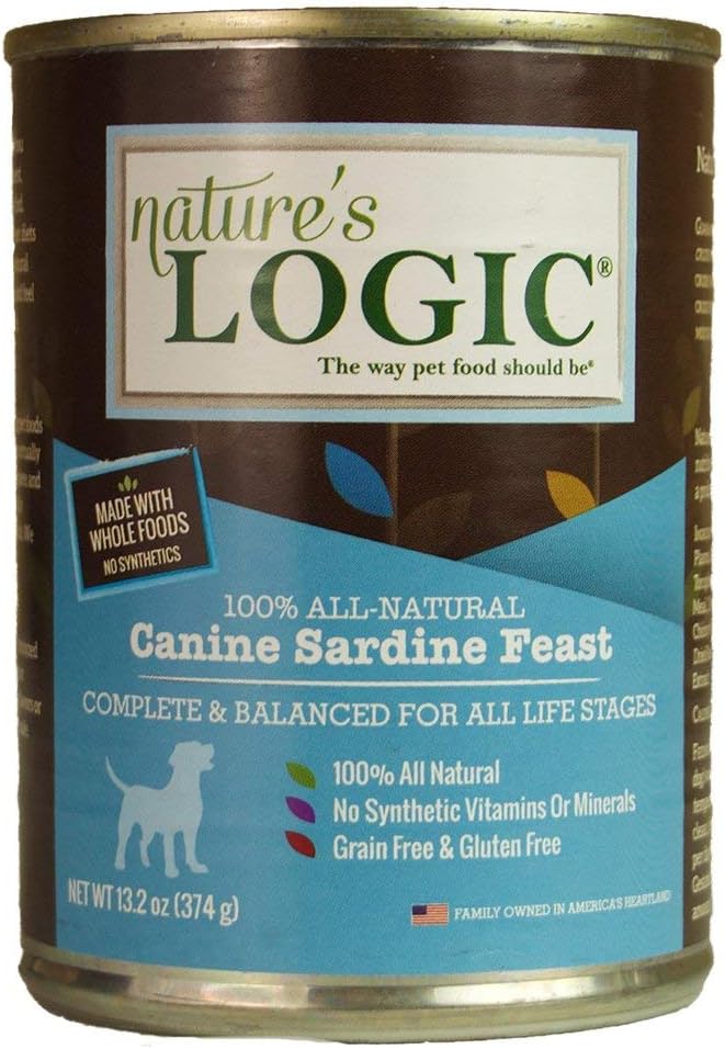 Natures Logic Nl00178 Grain-Free Sardine Feast Wet Dog Food, One Size