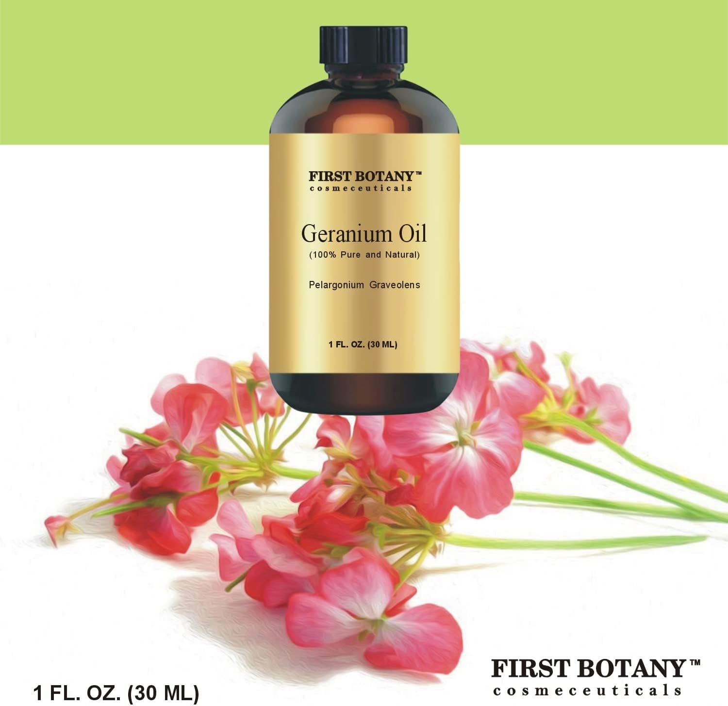 100% Pure Geranium Essential Oil - Premium Geranium Oil for Aromathera