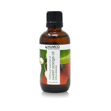 Humco Natural Therapies Sweet Orange Oil With Dropper, 2 Oz,-100% Pure Essential Oil - Use For Natural Household Cleaner, Improve Appearance Of Skin, Uplifting Bath