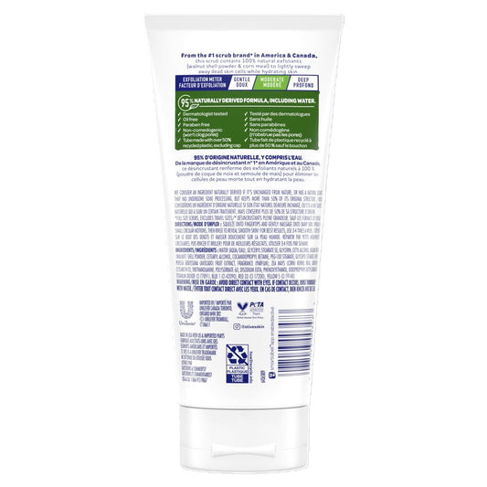 St. Ives Soft Skin Face Scrub, Avocado & Honey Moderate Exfoliator For Soft, Smooth Skin, Oil-Free Facial Scrub Made With 100% Natural Exfoliants, 6 Oz, 6 Pack