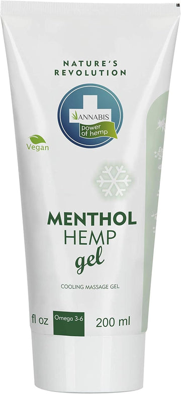 Annabis Natural Vegan Joint & Muscle Menthol Gel with Organic Hemp