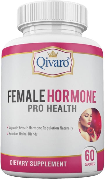 Female Hormone Supplement - Menopause Supplement for Women - Women Hormone Support for Black Cohosh, Red Clover, Blessed Thistle, Wild Yam, Raspberry - Hormonal Balance Supplement