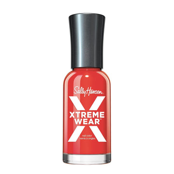 Sally Hansen Xtreme Wear Nail Polish, Streak-Free, Shiny Finish, Long-Lasting Nail Color, Selfie Red-Y, 0.12 Fl Oz