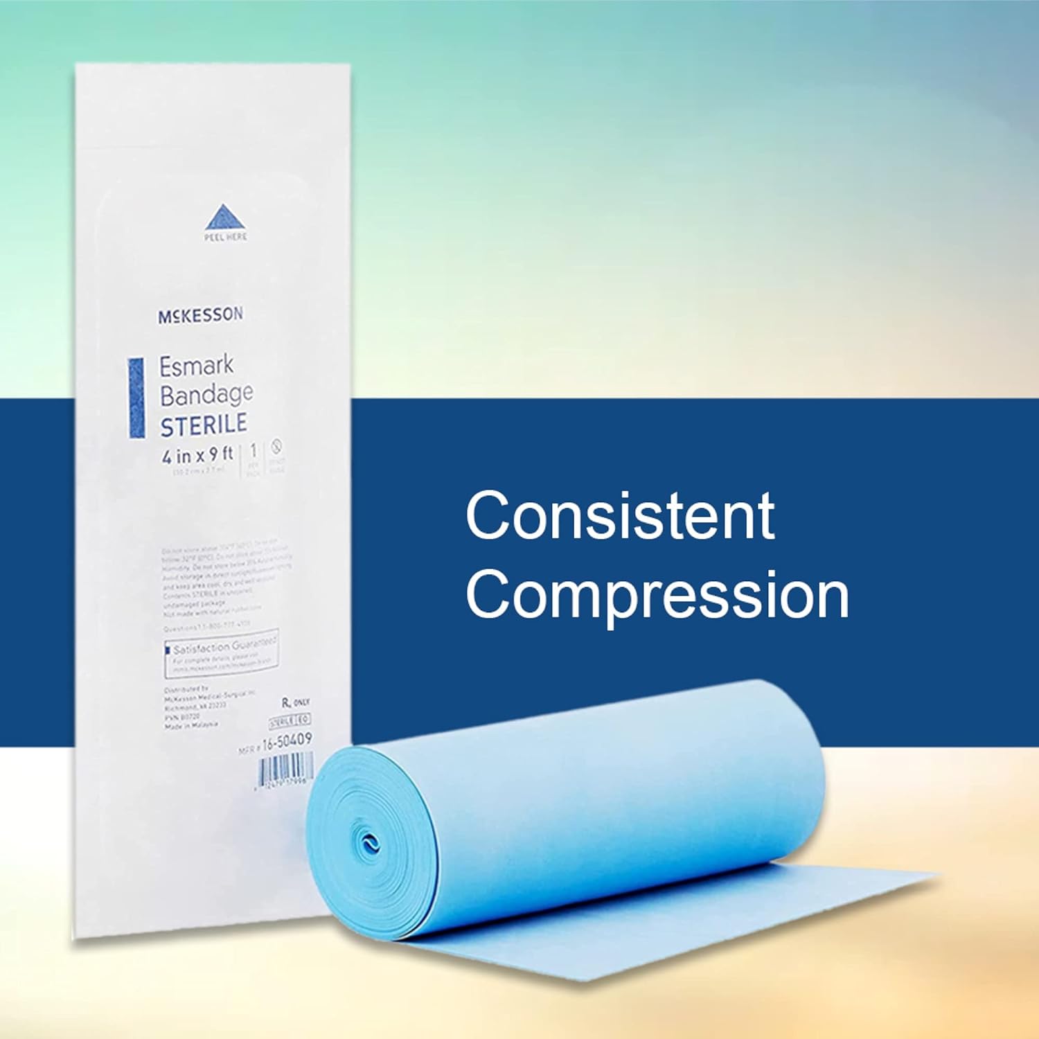 McKesson Esmark Bandages, Sterile, Compression, 4 in x 3 yd, 1 Count, 1 Pack : Health & Household