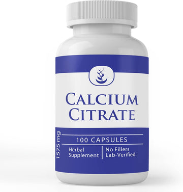 Pure Original Ingredients Calcium Citrate (365 Capsules), Always Pure, No Additives Or Fillers, Lab Verified