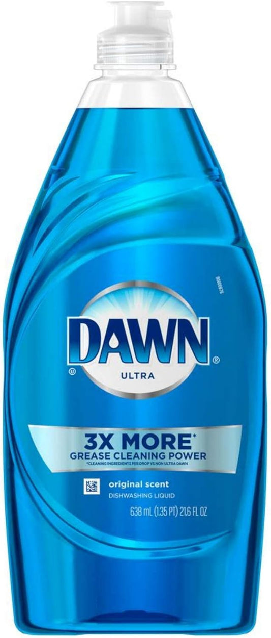 Dawn Dish Soap, Ultra Dishwashing Liquid, Original, 24 Fl. Oz (24 Oz Pack of 3)