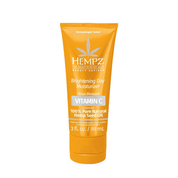 Hempz Citrus Blossom Brightening Daily Moisturizer - Hydrating Day Cream Rich With Minerals, Vitamin C, & Hempseed Oil To Hydrate & Repair Extremely Dry Or Sensitive Skin, For Face & Body, 3 Oz