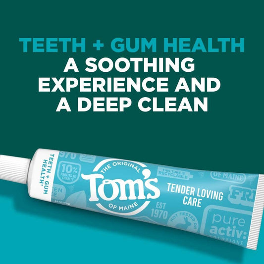 Tom's of Maine PureActiv Teeth + Gum Health* Anticavity Toothpaste Gel, Cool Mint, 4.0 oz