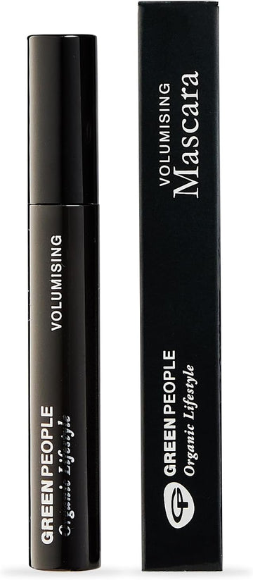 Green People Volumising Mascara - Natural Mascara For Sensitive Eyes - Long Lasting Colour - Pregnancy Safe, Gluten Free, Cruelty Free - Black, 7Ml
