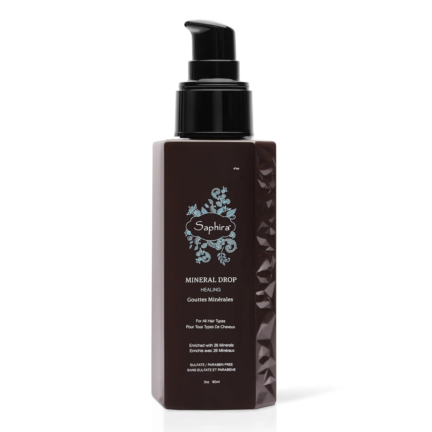 Saphira Mineral Drop Hair Serum For Hair Growth And Frizz Control, Softens, Heals And Styles All Hair Types, Sulfate-Free, Paraben-Free