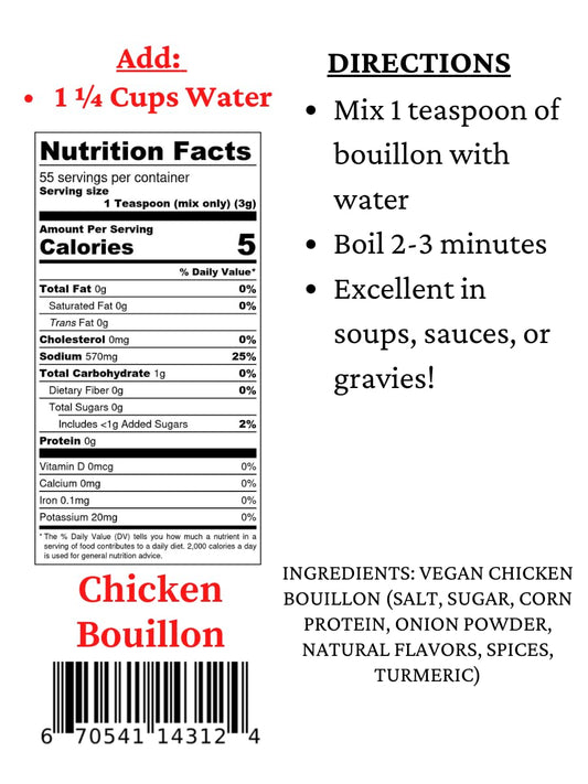 Mom's Gluten Free Chicken Bouillon 6 oz