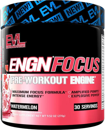 Evl Intense Pre Workout With Creatine - Engn Energizing Pre Workout For Men Powder Drink For Lasting Energy Focus And Recovery - With Beta Alanine Caffeine And L Theanine - Furious Grape