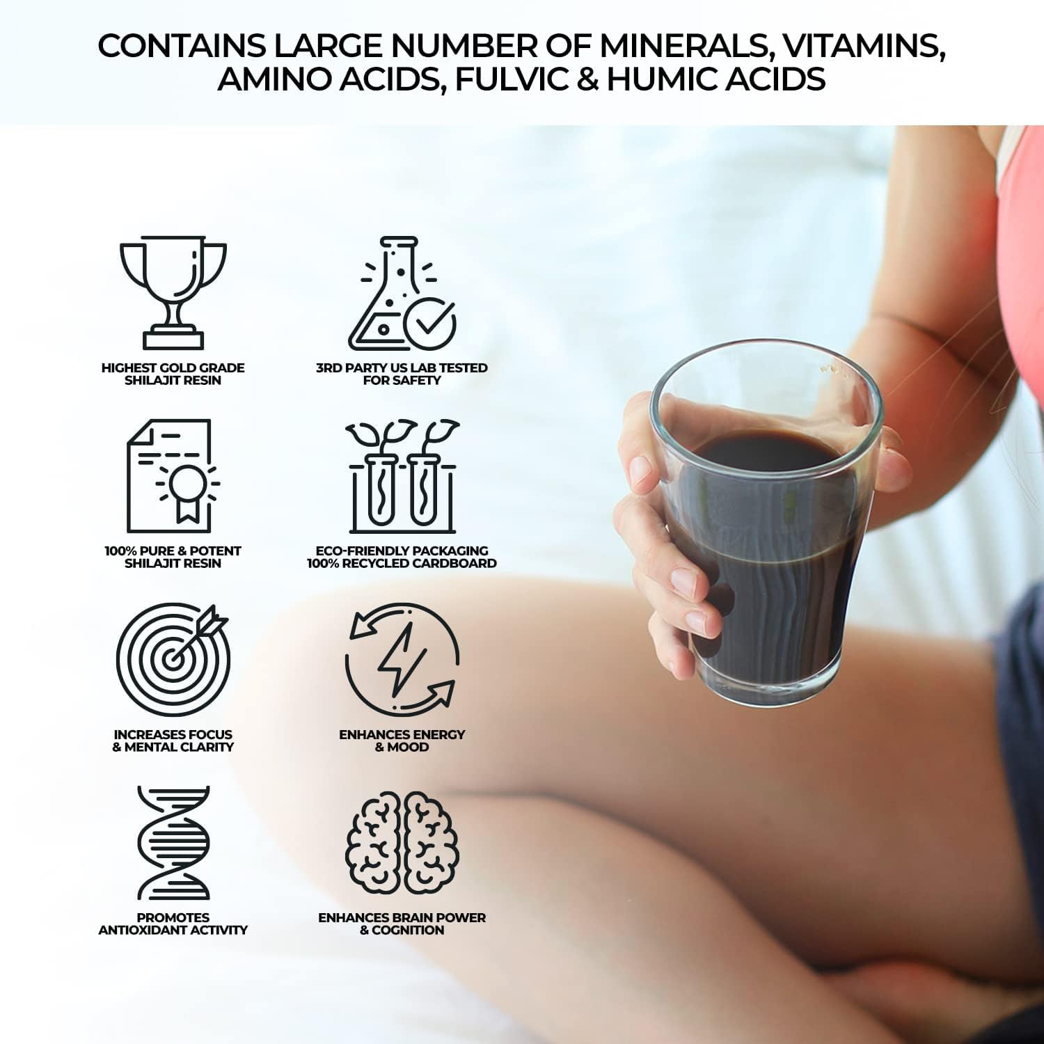 Natural Shilajit Resin - Shilajit For Men & Women With Fulvic Acid & Trace Minerals, Plant Based Nutrients For Energy, Immune Support & Vitality (Natural Shilajit Resin)