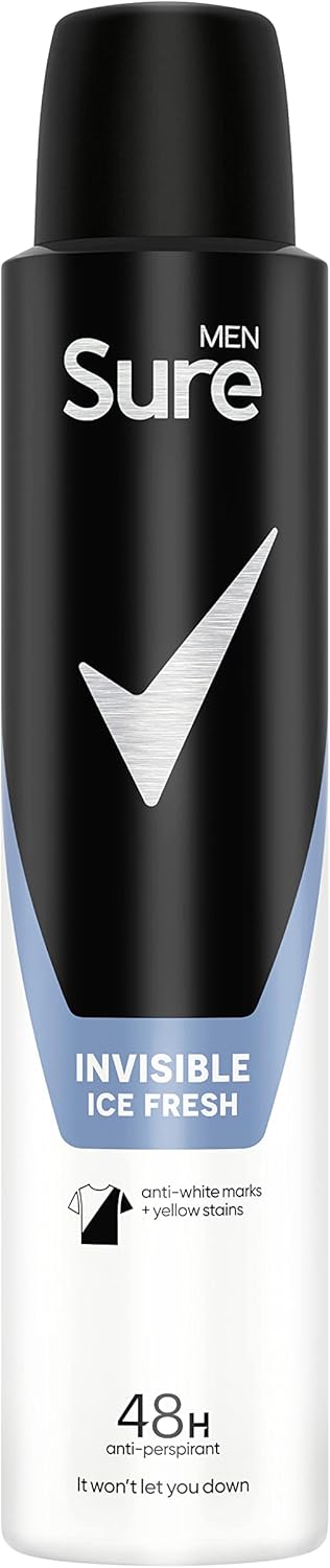 Sure Men Invisible Ice Fresh Anti-Perspirant Aerosol 200Ml