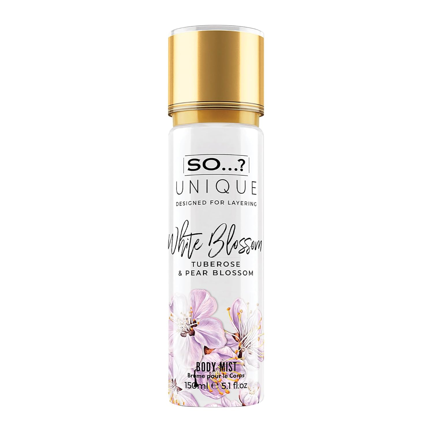So…? Unique White Blossom Body Mist - Floral Vanilla Perfume For Women - Over 800 Sprays, Lasting 6 Hours - Ideal Gifts For Women - 5.1 Oz