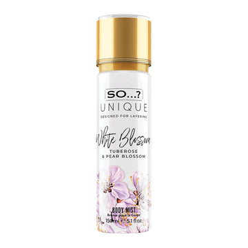 So…? Unique White Blossom Body Mist - Floral Vanilla Perfume For Women - Over 800 Sprays, Lasting 6 Hours - Ideal Gifts For Women - 5.1 Oz