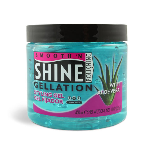 Smooth 'N Shine Gellation Styling Gel Super Hold 16 Oz. : Hair Gels : Beauty & Personal Care