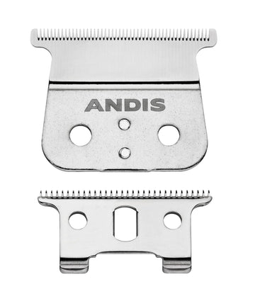 Andis 04850 Gtx T-Outliner Stainless Steel Deep Tooth Replacement Blade For Trimmer, Carbon Steel Comfort Edge Blade - Zero Gapped - Polished (Pack Of 1)