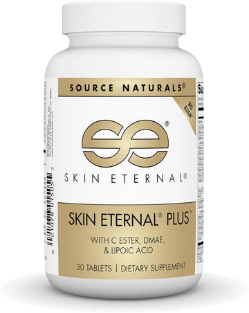 Source Naturals Skin Eternal Plus, With C Ester, Dmae, & Lipoic Acid - 30 Tablets