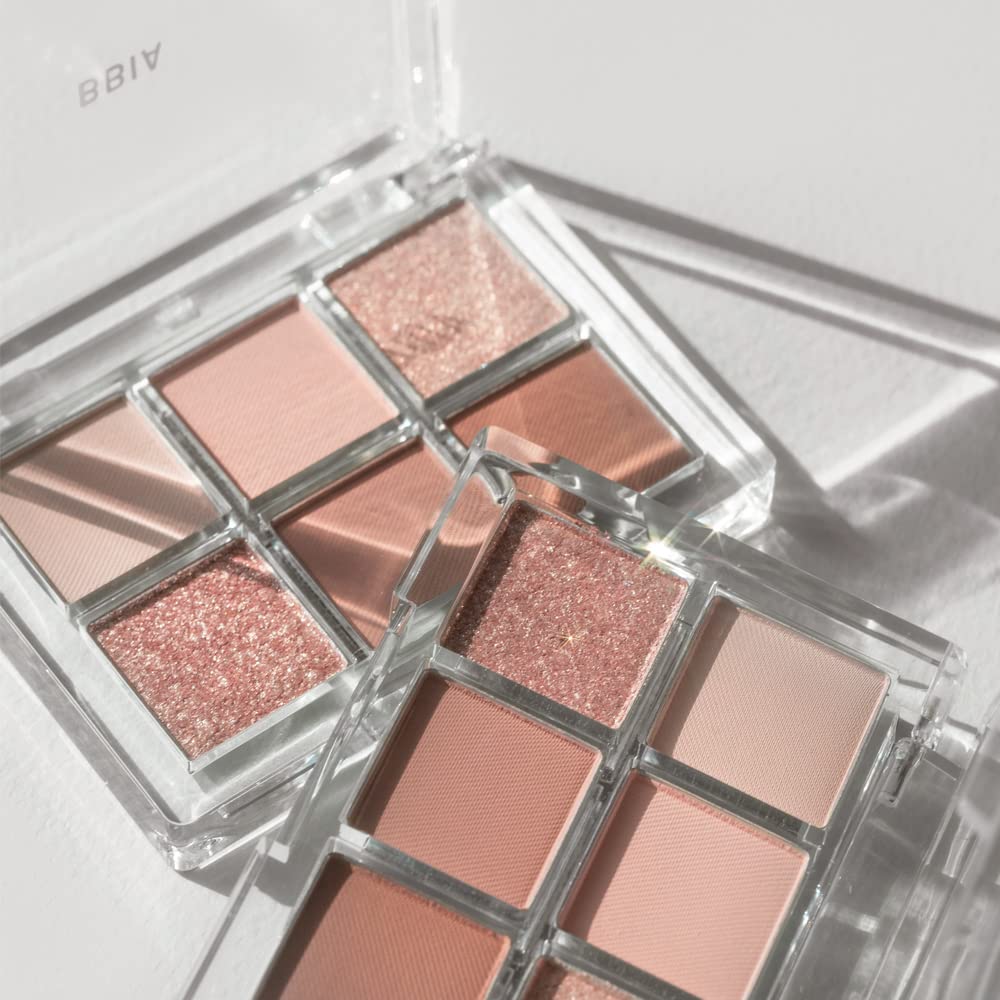 Bbia Ready To Wear Eye Palette - Ultimate Eyeshadow Palette Blendable & Buildable Shade Soft Texture Shimmer Finish Gorgeous Pearls Daily Eye Shadow Colors Vegan Korean Eye Makeup (02 Mood Blush) : Beauty & Personal Care