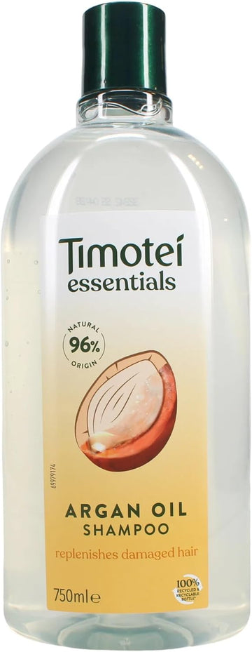 Timotei Essentials Argan Oil Shampoo 750Ml, For Damaged Hair