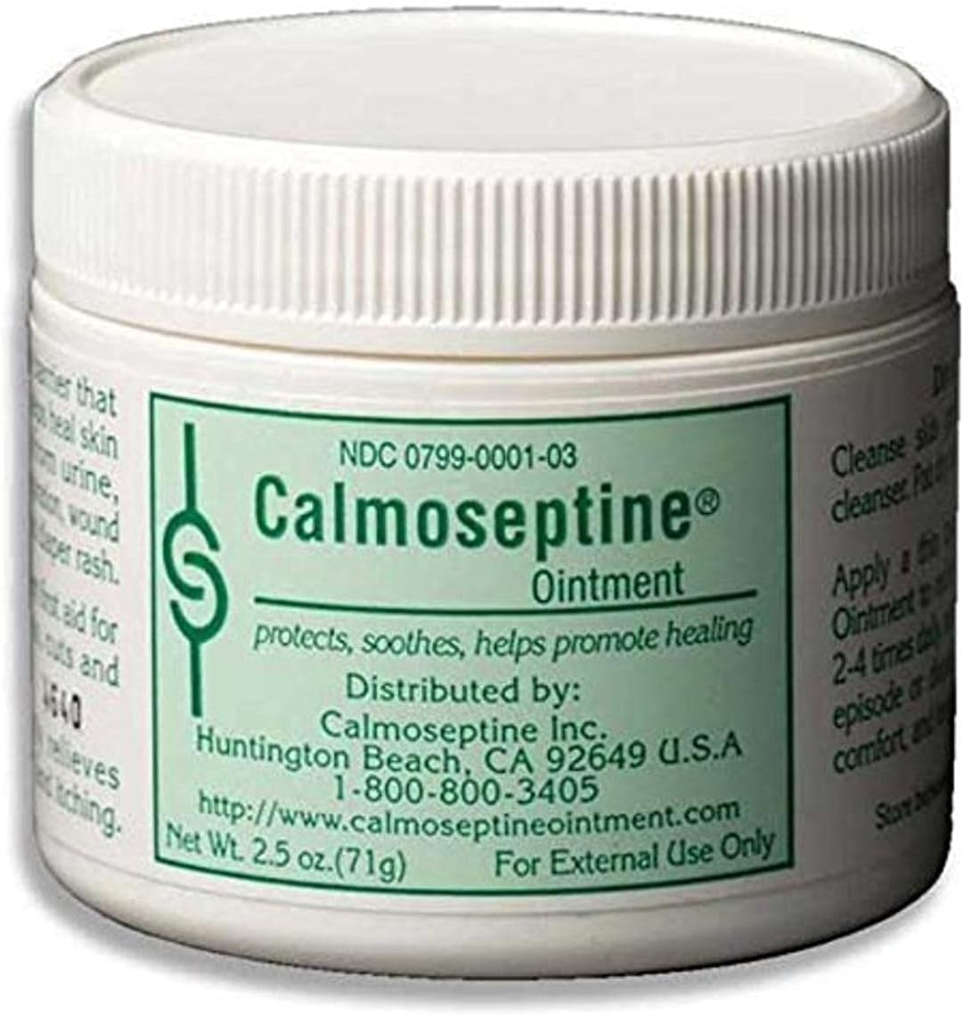 Calmoseptine Ointment Jar 2.5 Oz (5 Pack)