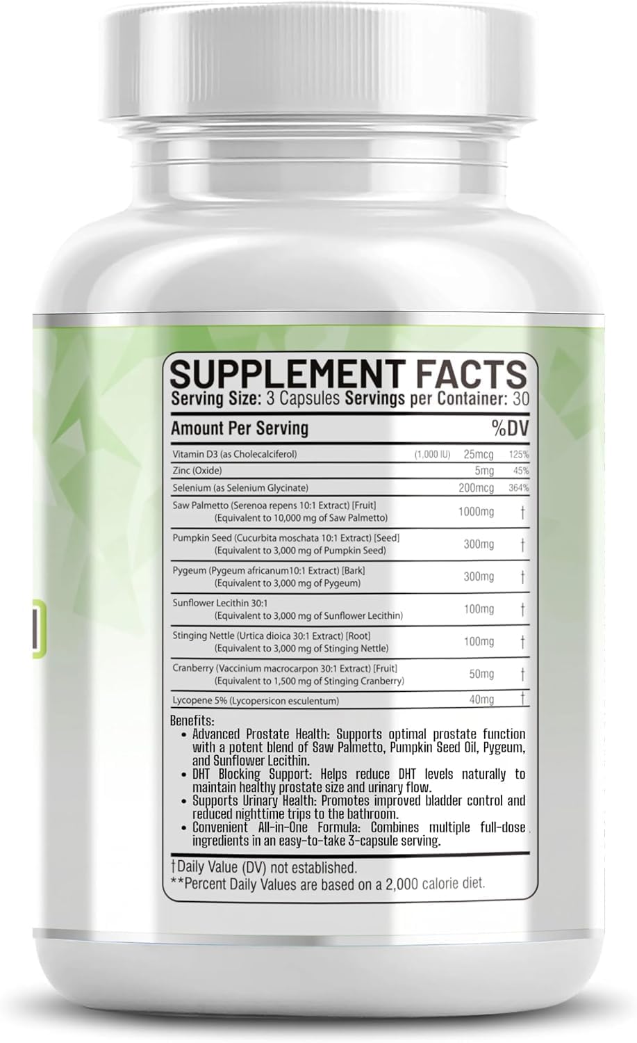 Kun Shafi Saw Palmetto With Stinging Nettle, Pygeum, Pumpkin Seed, Sunflower Lecithin, Turmeric & Ashwagandha – Prostate Support For Men With Lycopene & Vitamin D3 – 90 Capsules : Health & Household