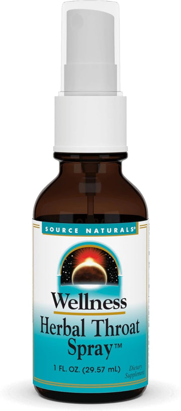 Source Naturals Wellness Herbal Throat Spray - For Immune System Support - 1 Fluid Oz