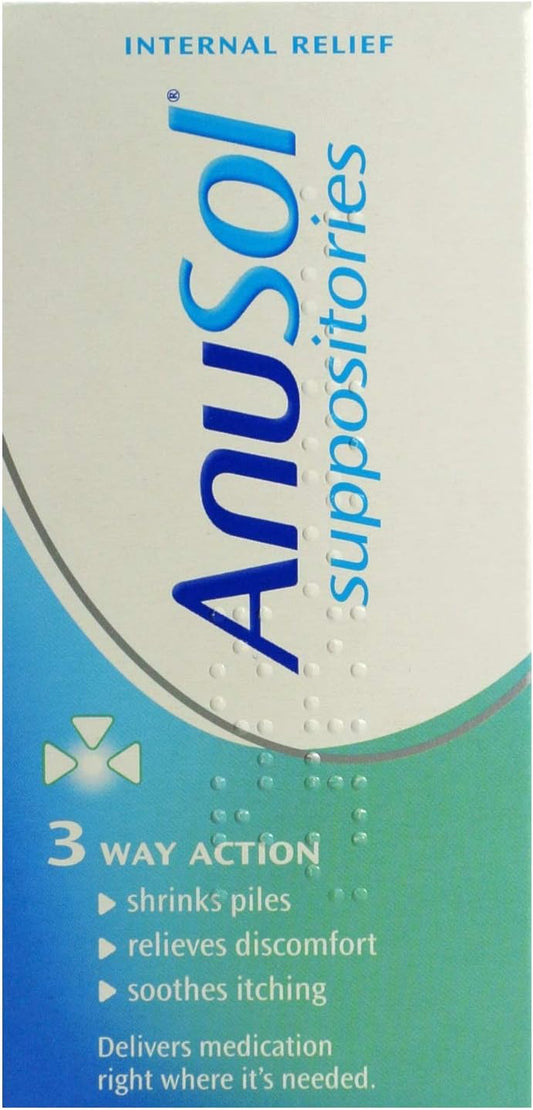 2 X Anusol Suppositories 24 (3 Way Action)