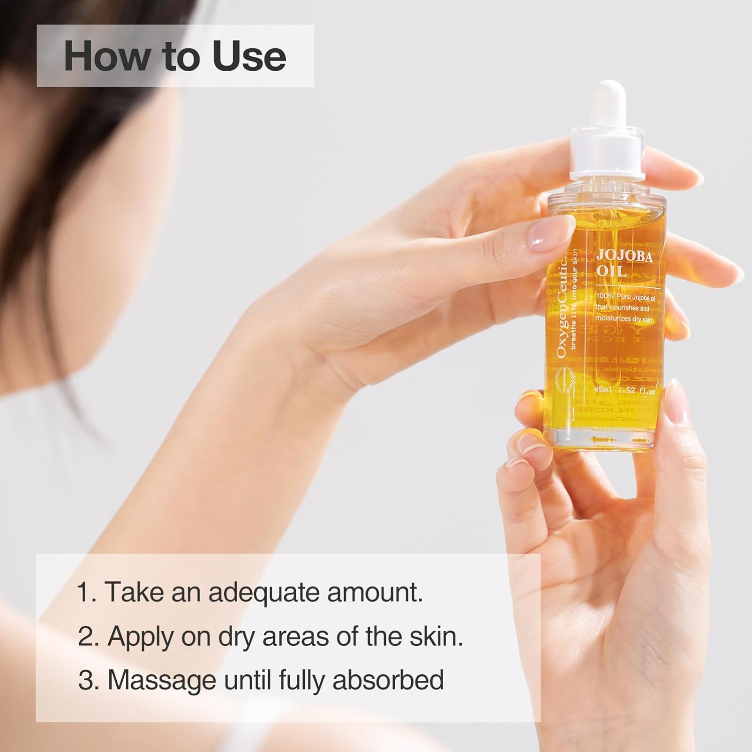 Oxygenceuticals Jojoba Oil 45Ml (1.5 Fl Oz) – Unrefined & Cold-Pressed Face And Body Oil For Professional Skin Care, 100% Pure Golden Jojoba Oil From Argentina : Beauty & Personal Care