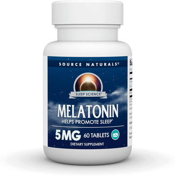 Source Naturals Sleep Science Melatonin, Helps Promote Sleep*, 5 Mg - 60 Tablets