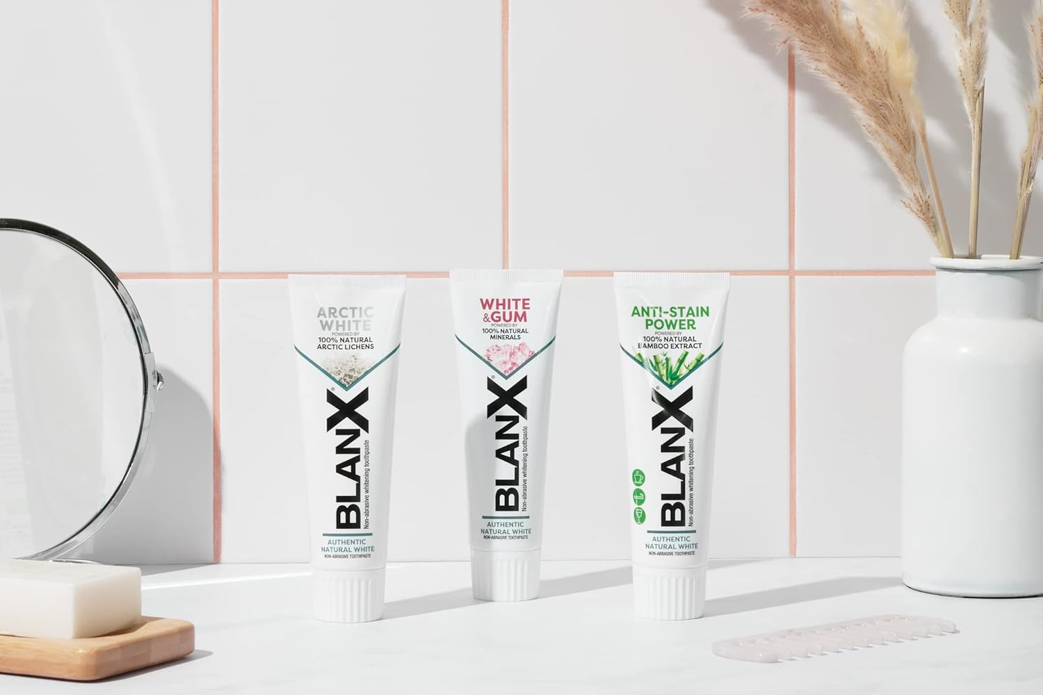 Blanx Arctic White Toothpaste | Unique Formulation Of Arctic Lichen For Natural Whitening |Mint Flavour |Suitable For Vegans| 75Ml