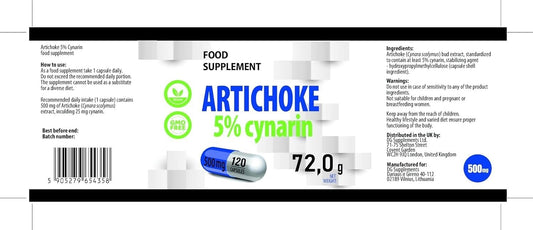 Hepatica Artichoke 5,000Mg Equivalent (500Mg 10:1 Extract) | 120 Vegan Capsules | High Strength 25Mg Cynarin | Supports Digestion & Liver Health | 3Rd Party Lab Tested