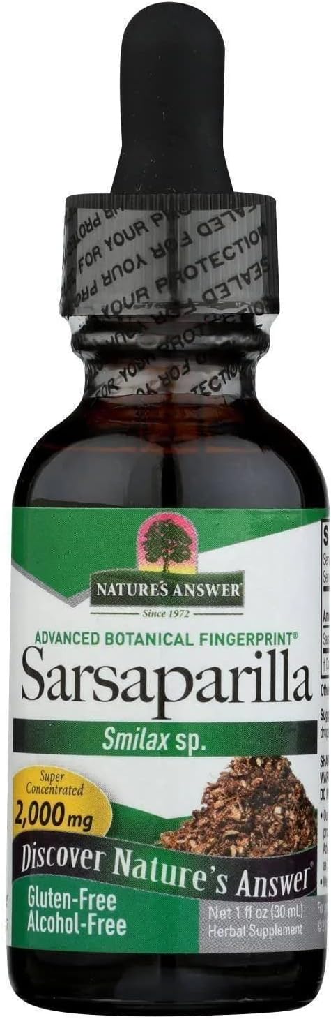 Nature's Answer Alcohol-Free Sarsaparilla Root Liq , 1-  | Natural Cleanser & Detoxifier