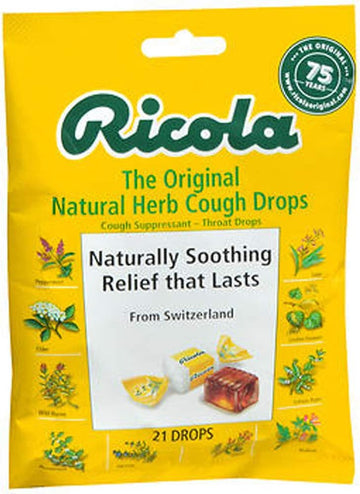 Ricola Natural Herb Cough Drops Original 21 Each (Pack of 2)