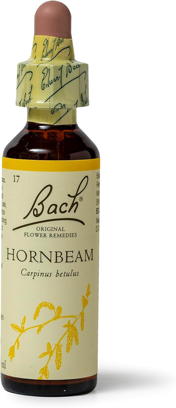 Bach Original Flower Remedies (Hornbeam) Know Your Own Mind, Seize The Moment, Emotional Wellness, Natural Flower Essence, 20Ml