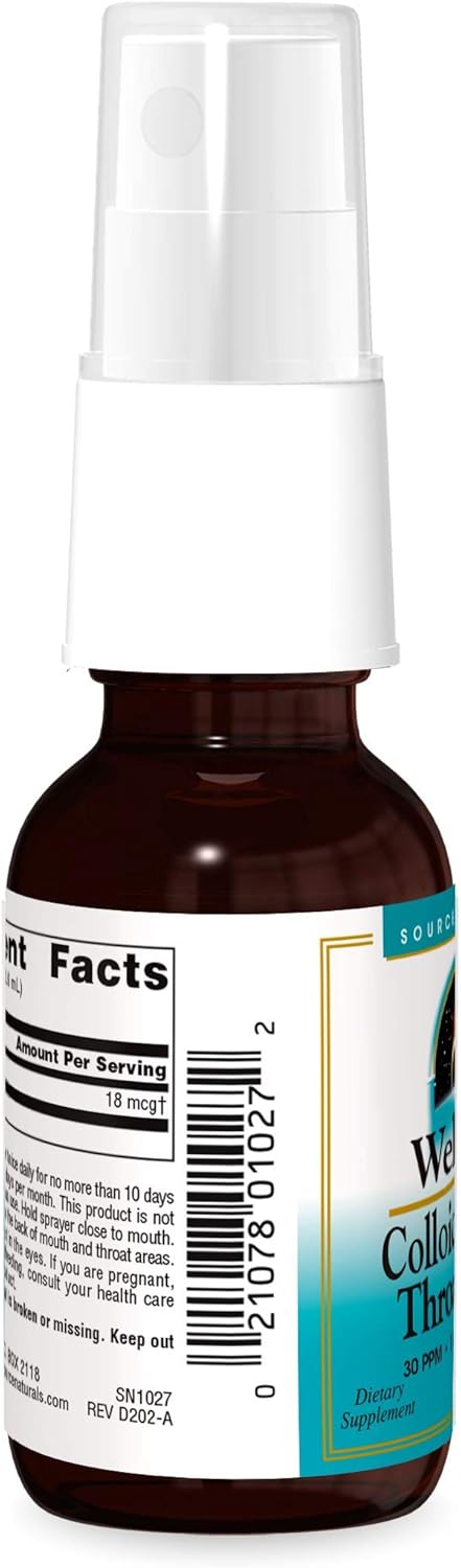 Source Naturals Wellness Colloidal Silver 30 Ppm Liquid Spray Bottle - 1 Fluid Oz