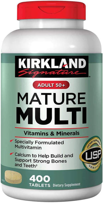 Kirkland Signature Adults, 50 Plus Mature Multi Vitamins & Minerals, 800-Count Tablets