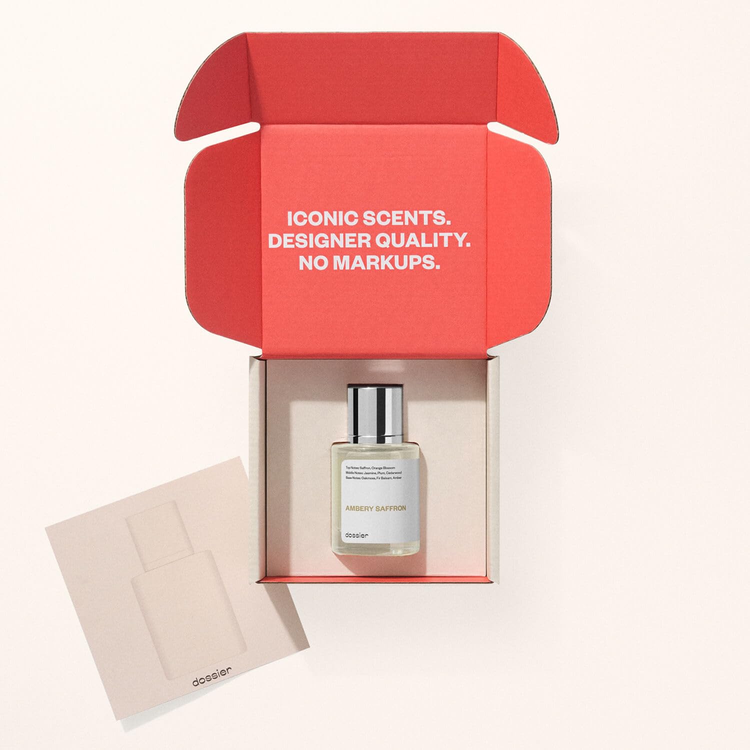 Dossier - Ambery Saffron 1.7 Fl Oz (50Ml) - Eau De Parfum - Inspired By B.Accarat R.Ouge 540 - Vegan, Unisex Perfume Spray : Beauty & Personal Care