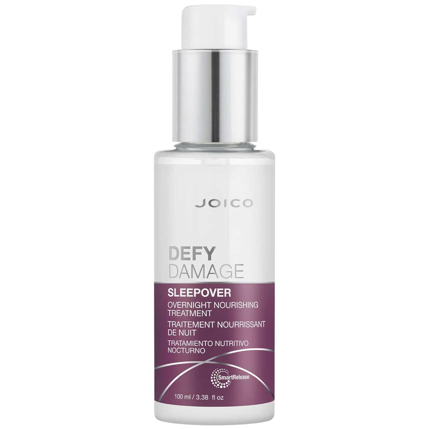 Joico Defy Damage Sleepover Overnight Nourishing Treatment | Instantly Softens & Smooths | Strengthen Bonds | Reduce Breakage & Split Ends | No Rinse Formula | With Arginine & Keratin