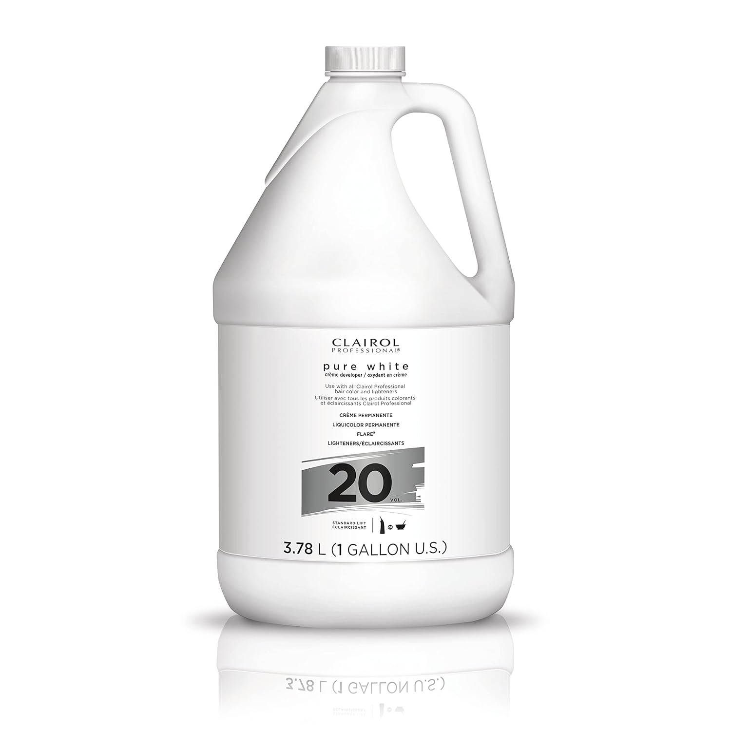 Clairol Professional Pure White 20 volume Crème Developer, 128 oz : Beauty & Personal Care