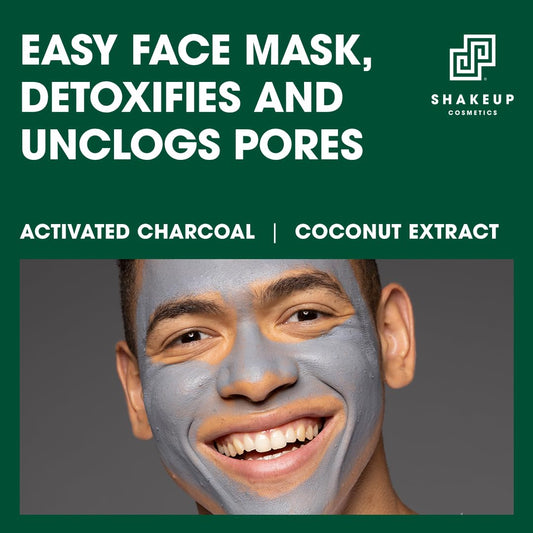 Mens Charcoal Face Mask Stick, Purifies, Cleanses, Hydrates & Nourishes With Coconut Extract. Vegan, Mess-Free & Easy To Apply, 35G. Aka. You Do The Mask
