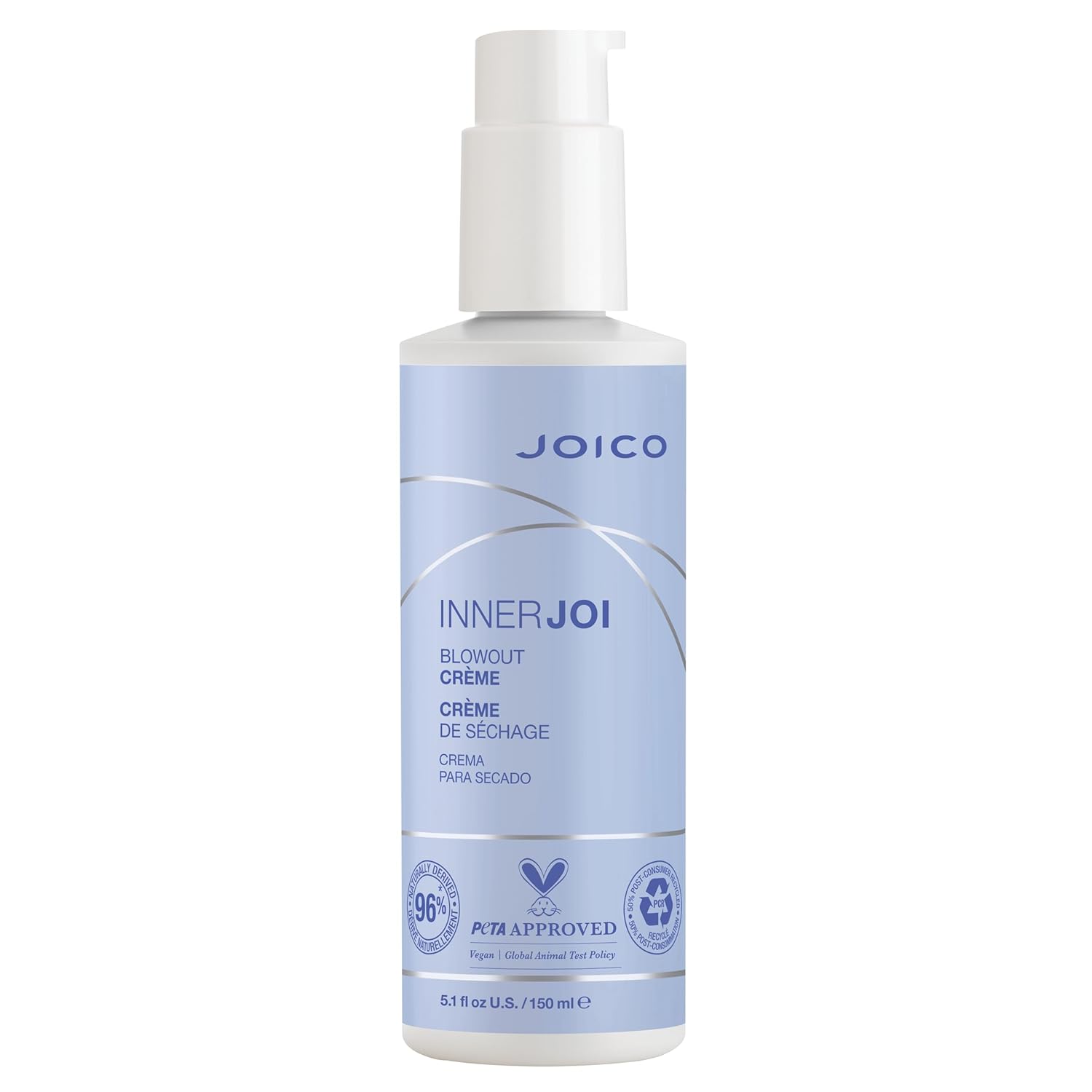 Joico Innerjoi Blowout Creme | Styling For All Hair Types | Sulfate & Paraben Free | Naturally-Derived Vegan Formula