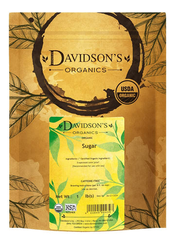 Davidson'S Tea Bulk, Organic Sugar, 16-Ounce Bag