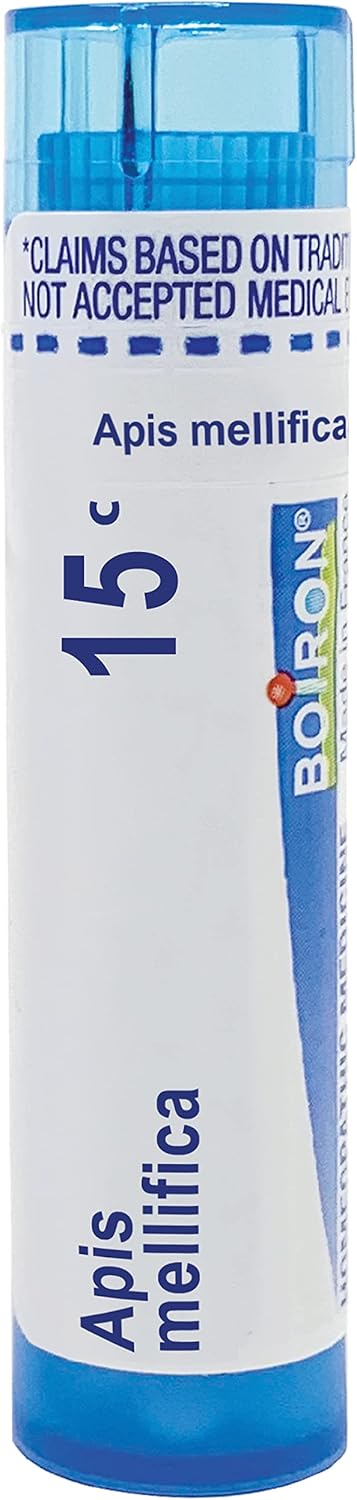 Boiron Apis Mellifica 15C For Swelling From Insect Stings Or Allergies - 80 Pellets