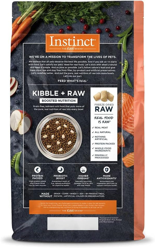 Instinct Raw Boost Grain Free Recipe with Real Salmon Natural Dry Cat Food by Nature's Variety, 4.5 lb. Bag