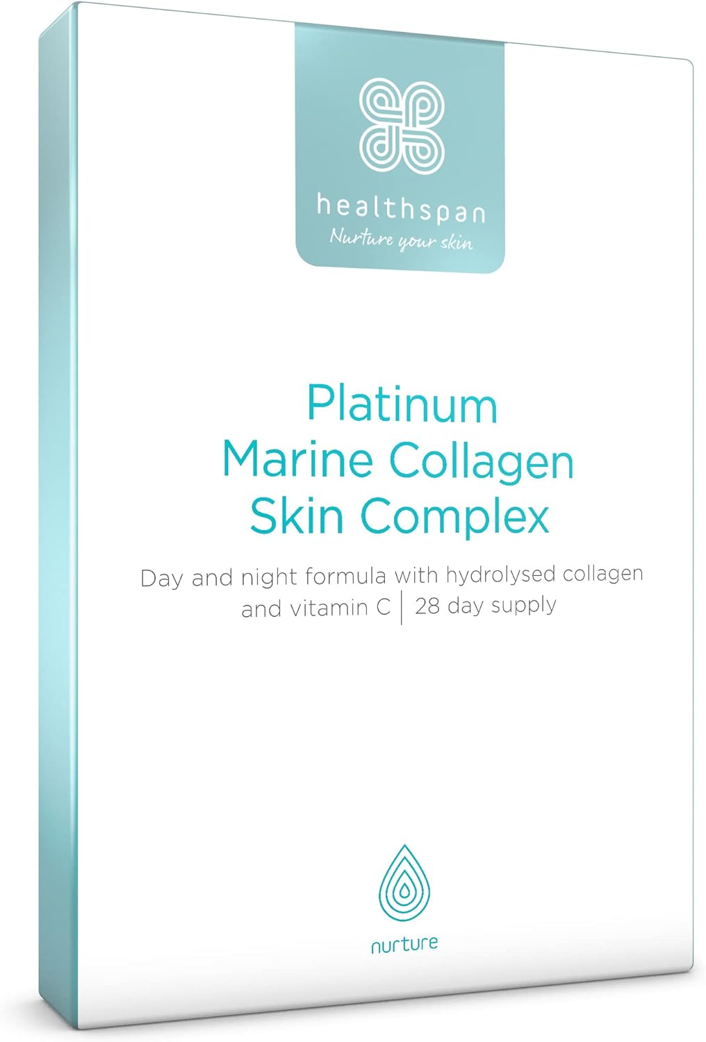Healthspan Platinum Marine Collagen Skin Complex (28 Day Supply) | Premium Day & Night Supplement | Containing Marine Collagen Peptides, Vitamin C & Micronutrients | Supports Skin Health